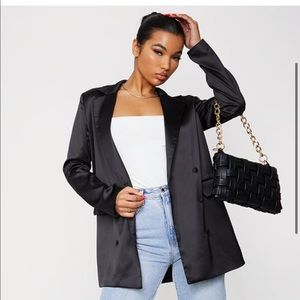 Oversized black blazer